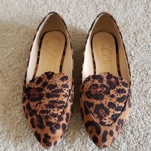 Ccocci Brand Leopard Print pointed flats